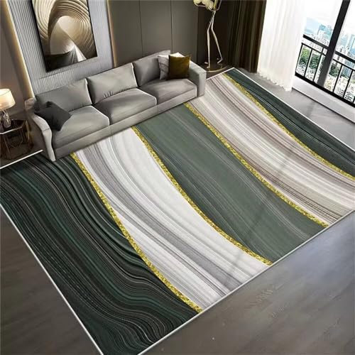 RUGMRZ Schlafzimmers Kinderteppich Bad Matte Heller luxuriöser grüner Teppich Wohnzimmer Teppich Schlafzimmer Accessoires Esszimmer Bodenmatte Heimmatte Flickenteppich Waschbar 60X120CM