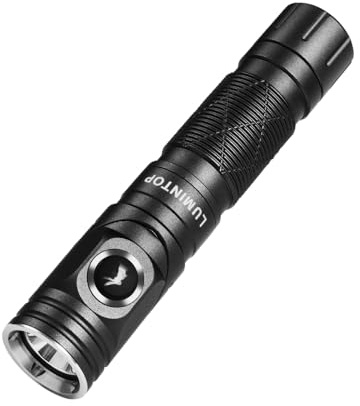 LUMINTOP L1 Flashlight, 900 Lumen Rechargeable Tactical Flashlight, 90 Degree IPX4 Waterproof LED Mini Flashlight 6 Modes - 126m Distance Best High Performance LED for Camping, Outdoor, Hiking Gift