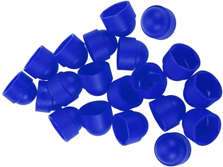 VekAuto Radmutter-Schutzkappen 24Mm 20 Stück Blau Außen Kunststoff | Höhe 27mm, Staubschutz, Korrosionsbeständigkeit, Langlebigkeit, Einfache Installation, Leichtes Design, Flexibel