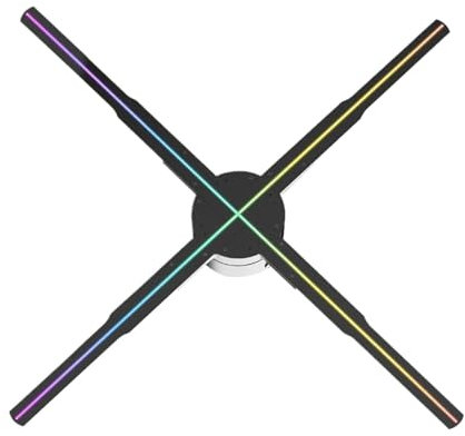 Ventilateur holographique, Projecteur Holographique 3D HD P56 Naked Eye Projecteur Holographique 3D Affichage Publicitaire À Distance Support Photo Vidéo,Machine publicitaire 3D