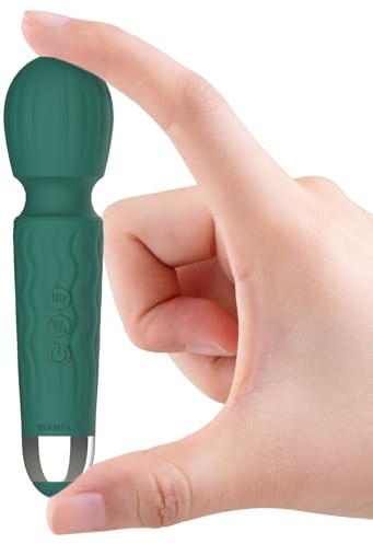 MANFLY Rechargeable Travel Mini Massage Tool, Waterproof Handheld Quiet Massager (Green)