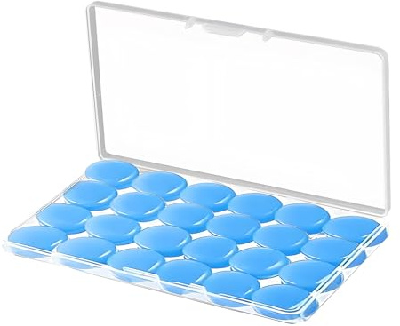 12 Pairs Silicone Ear Plugs for Sleeping, Noise Cancelling Earplugs, Sound Blocking Ear Gel Earplugs with Storage Case, Comfortably Reduce Noise During Sleep, Swimming, Concerts or Snoring