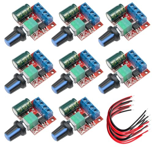 8Pcs PWM Regler 5V-35V 5A 90W Drehzahlregler 12v Lüftersteuerung 12v Potentiometer 12v PWM Controller Motor Drehzahlregler PWM Regler Einstellbarer Fahrerschalter LED Volt Regler Speed Controller