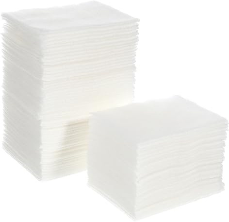 Wattepads 2 Stück-pack 200 Stück Je Packung aus Baumwolle für Gesicht | Weiß, Sanft zur Haut mit Feuchtigkeitseffekt, Große Kapazität für Abschminken