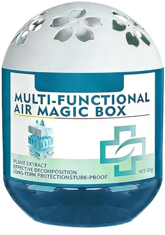 Scatola Purificatore d'Aria | Deodorante a Lunga Durata 120g,Eliminatore Automatico di Polvere e Odori | Per Cucina Bagno Camera Da Soggiorno