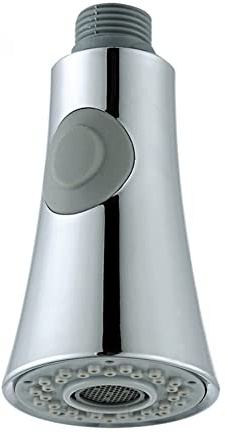 Inchant Modern Bathroom Kitchen Faucet Pull-Out Spray Head Universal 1/2-Inch Faucet Head Replacement Part,Polished Chrome