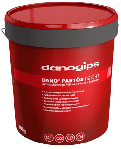 Danogips Dano Pastös leicht 20kg Spachtelmasse Fuge gebrauchsfertig Gipsspachtel