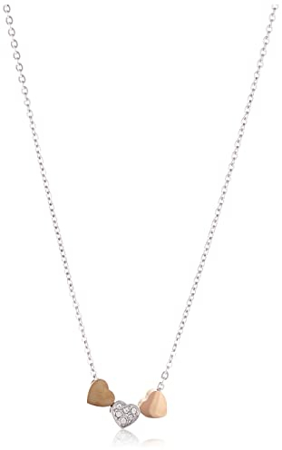 Fossil Collana Da Donna Con Motivi Vintage, Lunghezza 40,6 Cm, Estensione 5,1 Cm Collana In Acciaio Inossidabile Tricolore, JF02856998