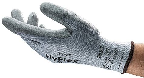 HyFlex 11-727 Cut Protection Gloves - Medium Duty, Abrasion Resistance, Dexterity, Size Large (Pack of 12)
