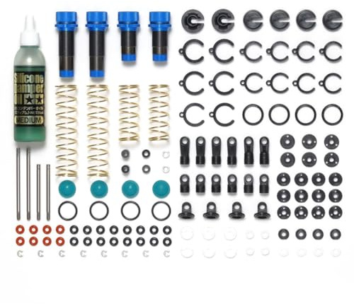 Tamiya TT-02B/DF-03 Alu Öldämpfer-Set (2+2), Ersatzteil, Modellbau, Zubehör für RC Fahrzeug/ferngesteuertes Auto