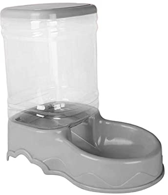 Fenteer Automatic Pet Feeder, 3.5L cat and Dispenser Drinker Waterer for cats and dogs Animals, Gray Food Feeder