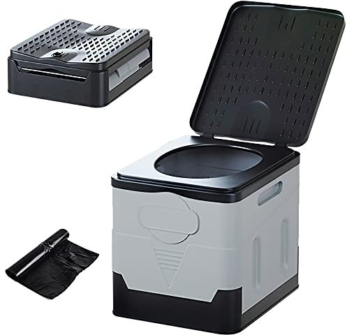 Toilettes mobiles de camping, toilettes mobiles avec couvercle, toilettes de camping, toilettes sèches pour camping, festival, embouteillage, tentes
