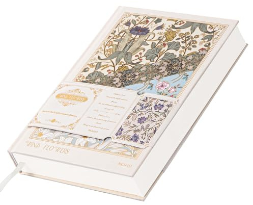 MGGAO Journal à Couverture Raide pour Femmes et Filles, Carnet A5 Ligné, Journal Mignon pour Écrire, Carnet à Lignes Universitaires avec Papier Épais 100 g/m², 320 Pages Numérotées