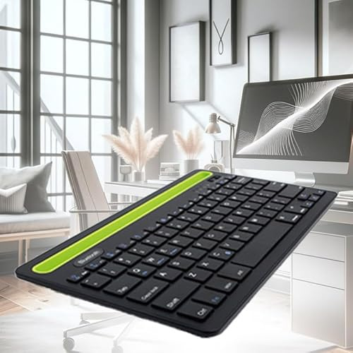 A2ZWORLD Bluetooth-tangentbord Multienhet Kompatibel med Iphone/Android/MacOS/Windows och surfplatta | Tangentbordslayout Italiensk