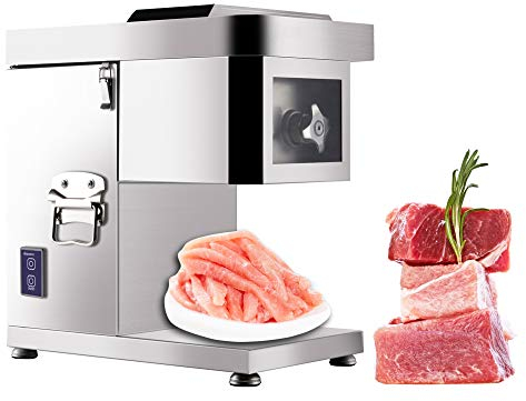 Cortadora de Carne para Uso doméstico o Comercial, cortadora de Carne Comercial, cortadora de Carne eléctrica de Acero Inoxidable, cortadora de Verduras Frescas, cortadora de Carne