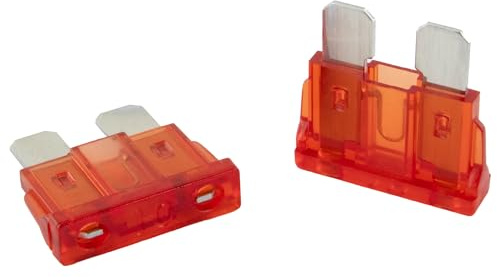5 Stk. SeKi Standard ATO Flachstecksicherung 10A rot; Auto Sicherung 19mm Flachsicherung 32V/DC Boot Wohnwagen