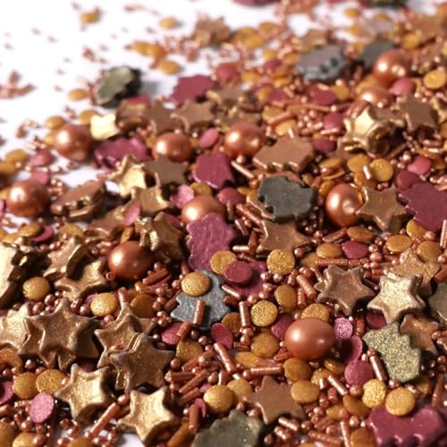 Streuselheld Advent, Advent 40g Streusel zum Dekorieren und Verzieren von Gebäck aller Art wie Torten Kuchen Keksen Zuckerstreusel