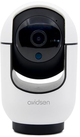 Avidsen HomeCam 2.5K Caméra IP WiFi 360° Autotracking | Résolution 2.5K, Rotation 355°/155°, Suivi automatique, Audio bidirectionnel, Vision nocturne 10m, Stockage microSD 128Go