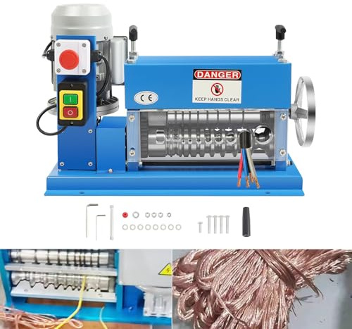 Levkitch Electric Wire Stripping Machine 11 Channels,1.5mm-38mm Copper Wire | 11 Channels 10 Blades Automatic Scrap Wire Stripper,Wire Stripping Machine Tool for Home Repair Remodelling Recycling
