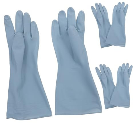 HOLIDYOYO 3paare Reinigungshandschuhe Wiederverwendbar Für Küche Geschirrspülen Haushaltsreinigung Gartenarbeit Aus Pvc Langlebig Und Praktisch