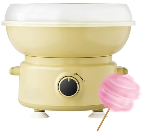 Máquina para Hacer algodón de azúcar de 400 W, con Paleta Grande de 250 mm, Recipiente antisalpicaduras, el Hilo Sale 3 Segundos después del precalentamiento para Fiestas de Cumple