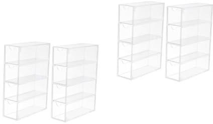 Holibanna 2 Ensembles Boîte De Présentation De Verres Transparents Titulaire Osier Stockage De Jouets Poubelle Vide Étui À Lunettes Support D'affichage De Lunettes De Soleil 2 Pièces * 2