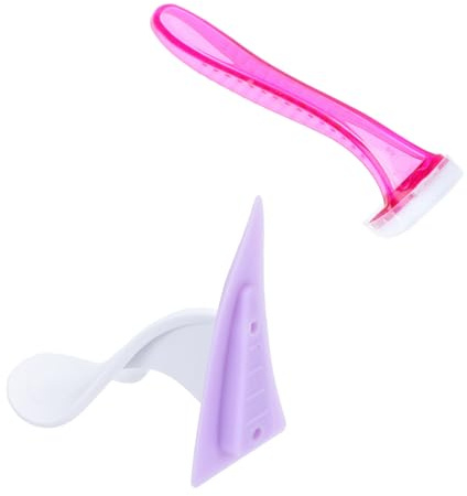 FONDOTIN Intimrasierer für Frauen Satz mit Silikon und Abs Komfortabler Griff und Einfaches Rasieren Kleine und Filigrane Form für Intimbereich Zufällige Farbe