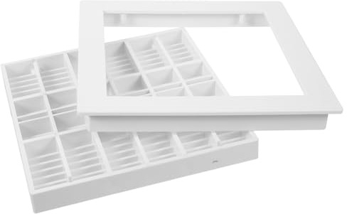 BEBEMOKO Cubierta Cuadrada para Desagüe de Piscina Accesorio Plástico Resistente para Drenaje Evita Obstrucciones Fácil Instalación Esquinas Mantiene Agua Limpia y
