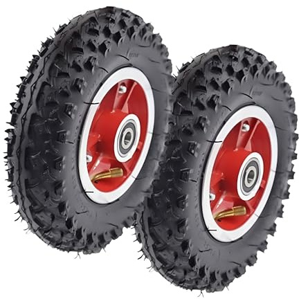 2 Stück Aufpumpen Hinterräder Ersatzrad 8 Zoll, 8 X 2 (200x50) Rutschfeste Rollstuhl Zubehör, für ElektrorollstüHle 1/2(12mm)