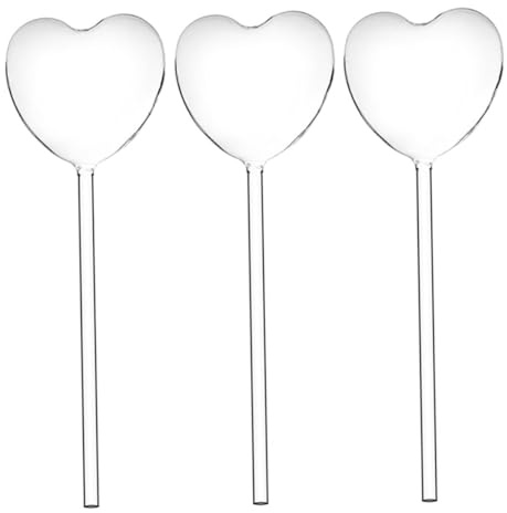 TEHAUX Globo di Vetro per Annaffiare Piante in Vaso Autoirrigante, Set da 3 Bulbi da Irrigazione per Piante da Interno e Terrazzo, Dispositivo Automatico per Mantenere Terreno Umido