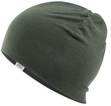 ROCKBROS Berretto Invernale Bici Uomo Donna in Lana, Cappellino Termico Copricapo Berretto Sottocasco Traspirante e Caldo, Elastico e Morbido, Cappello per Ciclismo Moto Sci Corsa, Verde