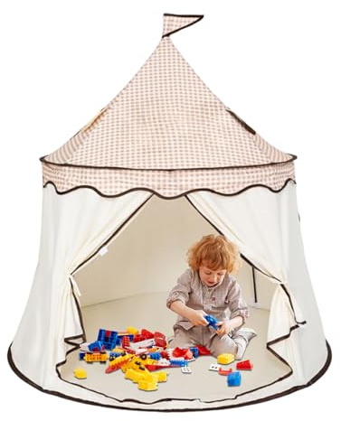 Kids Tent - 45.67x48.43 Inches Miniature Living Canopy, Polyester Play Toy Game Tent For Children | Interior Children Toy Game House For Kindergarten Living Room Playroom School | Kid Mini Pavilions