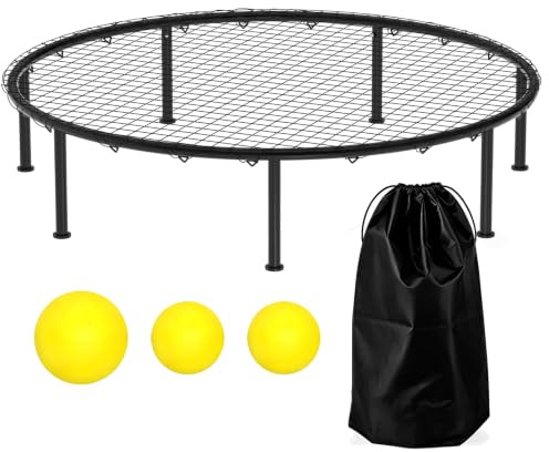 KANEODOT Roundnet Game Set - Outdoor Beach Game, Outside Ball Game | Include 3 Balls &Carry Bag for Beach Garden Lawn Park for Family