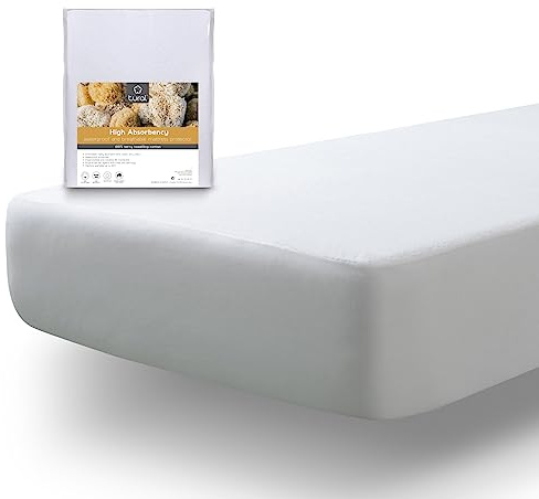 Tural - Wasserdichter Matratzen-Auflage. Frottee aus 100% Baumwolle. Größe 120x190/200 cm - Matratzenschoner