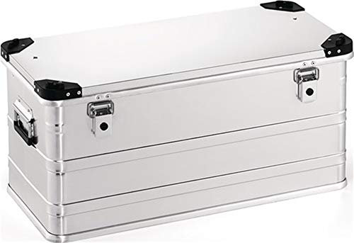 Aluminiumbox L782xB385xH380mm 91 l mit Klappverschluss und Stapelecken