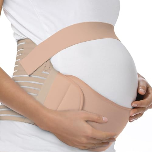 FITTOO Maternity Support Belt Pregnancy Abdomen Belly Back Bump Brace Strap S-XXL Available Pink