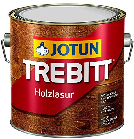 JOTUN TREBITT Holz-Lasur | Wertterschutz-Lasur | Holzschutz-Lasur | Premium-Qualität extrem lange Renovierungsintervalle |0,75 Liter WEISS 600