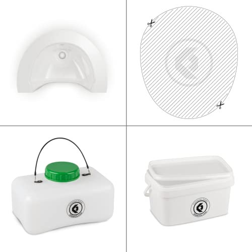 Kildwick Compost Toilets FreeLoo S Trenntoilette Bausatz Kompakt weiß