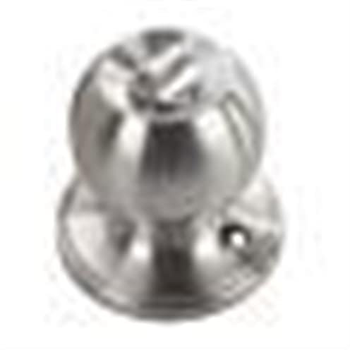 PNAAH Klopfer Edelstahl Rotation Runde Tür Knobset Griff Eingang Passage Sperre mit Schlüssel für Haushaltsschlafzimmer Wohnzimmer Badezimmer Türklopfer (Color : Silver)