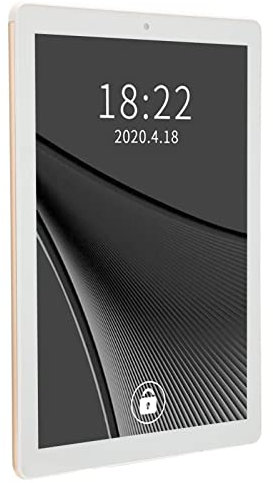 Cuque Tablet con Schermo IPS HD da 10 Pollici, modalità di Lettura Notturna 3 Slot per Schede Carica Rapida Dual SIM Dual Standby Tablet 8 Core con Rete WiFi 3G 5G per l'apprendimento (Spina UE)