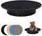 TALOEYH Motorisierter drehbarer Display-Ständer, 90/180 Grad Drehteller mit 5 farbigen Hintergrundplatten, 20 cm, elektrisch drehbarer Drehteller für Fotografie, Schmuck, Uhr