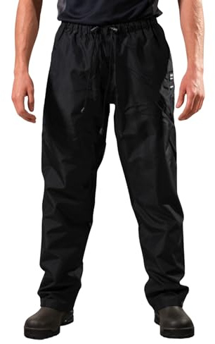 Xpert - Swampmaster Xtremegear Unisex Waterproof Trousers. Windproof Breathable No-Sweat Workwear Overtrousers for Men and Women. Rain Over Pants for Work, Fishing, Cycling Or Walking (Blue, M)