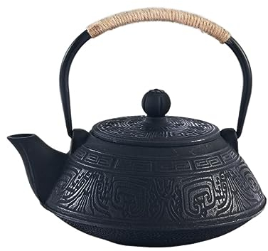 Teiera Giapponese Teiera In Ghisa Da 800 Ml Con Infusore Per Tè Sfuso, Bollitore Per Tè In Ghisa Sicuro Per Piano Cottura Teiera Servizio da Te Giapponese