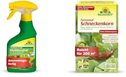Neudorff Neudosan AF Neu Blattlausfrei & Ferramol Schneckenkorn. Zuverlässiger und schneller Schneckenschutz