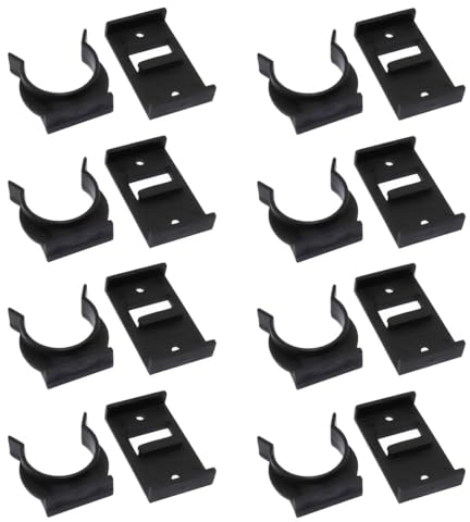 NHPY 8 Piezas Zocalo cocina Clips de Fijación para Zócalos de Cocina, Soportes para Zócalos de Cocina, Clip para Armario de Cocina, Ganchos para Zócalo de Cocina, Clips de Tabla de Patadas