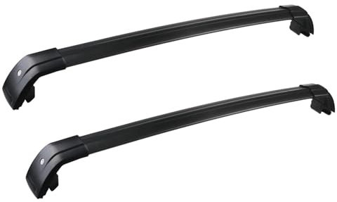 Galeries de toit et coffres Barres Toit 2 Pièces Pour Kia Pour Sorento 2015-2018 Barres Latérales En Alliage D'aluminium Traverses Porte-bagages Toit Avec Serrure Antivol Barres des toits