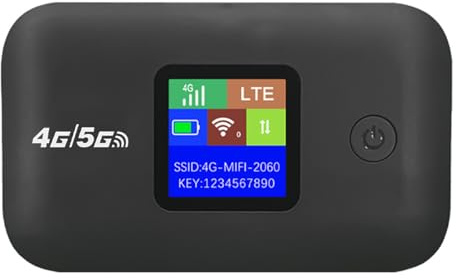 4G Mobiler WLAN Router, Tragbares Reise WLAN bis zu 150Mbit/s, Mobiler WiFi Hotspot, 3000mAh Akku, unterstützt SIM Karten, Portable WiFi Router mit Typ-C Schnittstelle, Verbinden Sie bis zu 10 Geräte