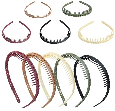 10 PièCes Serre Tete Homme Plastique Serre TêTe Givré AntidéRapant Serre Tete Femme Pour Se Laver Le Visage, Appliquer Des Masques, Faire De L'Exercice Et Se Coiffer Au Quotidien