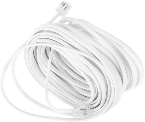 IWOWHERO Cavo Telefonico Rj11/Rj14 6P4C 762 M Prolunga Telefonica Fissa con Connettore per Casa Ufficio Trasmissione Stabile Collegamento Rapido Resistente Uso a lungo Termine