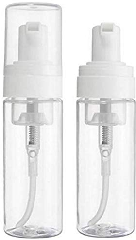 2PCS 150 ml de 5 onzas Transparente vacío Recargable dispensador de Espuma de plástico portátil Limpiador de Gel de Ducha Lata cosmética Facial Belleza contenedor de Almacenamiento